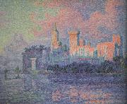 The Papal Palace Avignon (nn03) Paul Signac